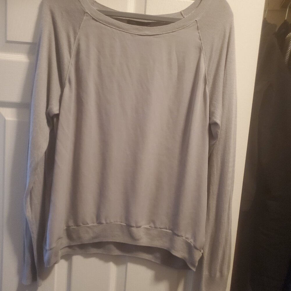 Gray silk Vince sweater